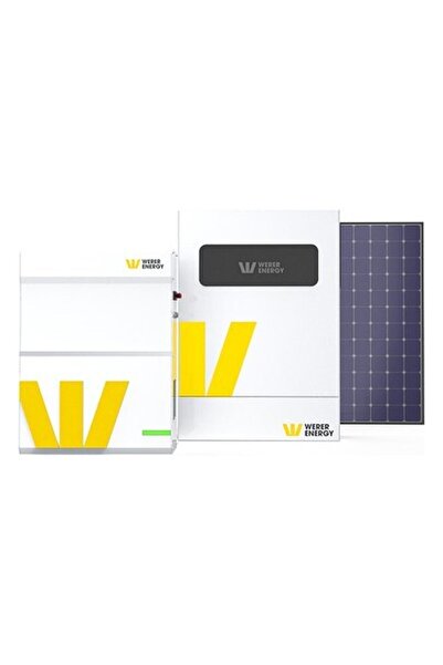 WERER ENERGY 5kW Off-Grid Solar Paket - LiFePO4 Batarya/Inverter/Solar Panel