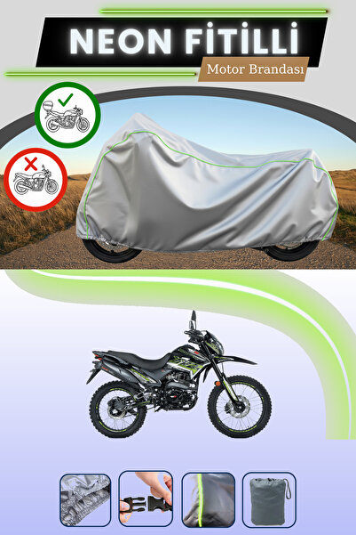 Cemku Shade حقيبة خلفية رمادية متوافقة مع قماش نيون فليتلي RKS XVR250 المتواف...