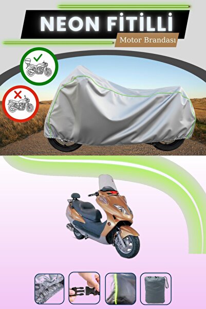 Cemku Shade حقيبة خلفية رمادية متوافقة مع نيون فايتبيل ستيل موتور تايجر 150، ...