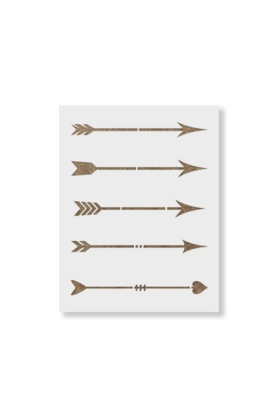 Maxrom Sablon Perete vopsire, tencuiala 0.7mm Săgeți model MXSP7483, 900 x 90...