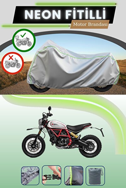 Cemku Shade حقيبة خلفية رمادية متوافقة مع نيون فايتل دوكاتي سكرامبلر ديزرت سي...