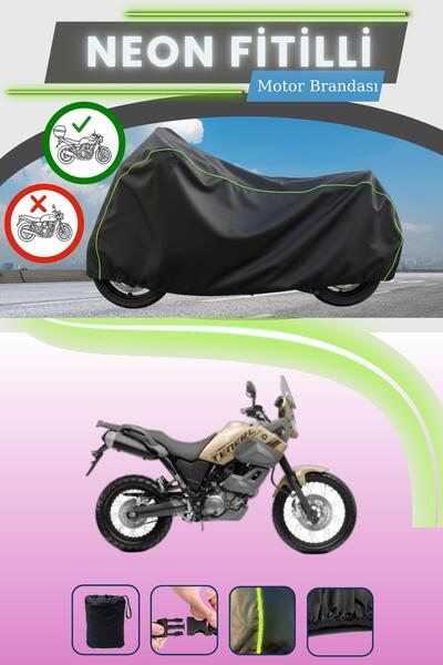 Cemku Shade حقيبة خلفية سوداء متوافقة مع نيون فايتللي ياماها XTZ 660ZA تينيري...