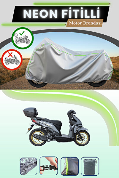 Cemku Shade حقيبة خلفية رمادية متوافقة مع قماش نيون فيتيل يوكي روت 110 المتوا...