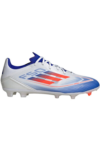 adidas Ghete de fotbal pentru bărbați F50 League FG/MG, albe, mărimea 43, pen...