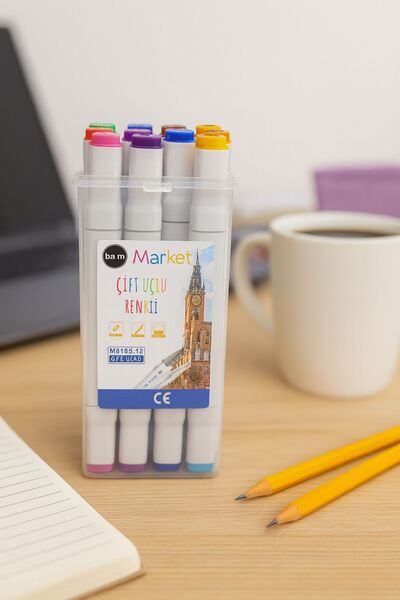 Ecrou 12-Piece White Marker Set