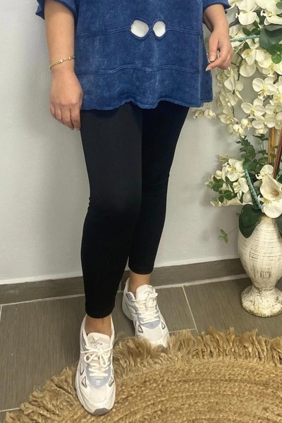 Mia Butik Women's Black Full Lycra Tights