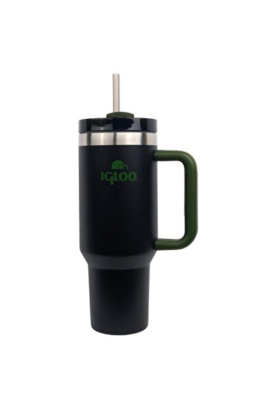 IGLOO Steel Mug Thermos - - Stadler - 1.2 Lt - Black/Khaki - 205787