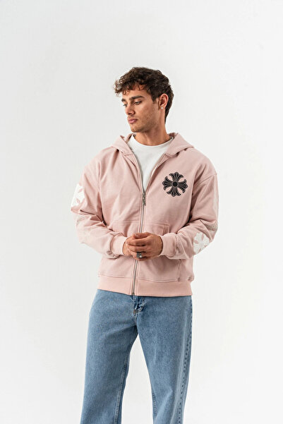 go gang own Streetcode Nakış Detay Fermuarlı Sweatshirt Hoodie