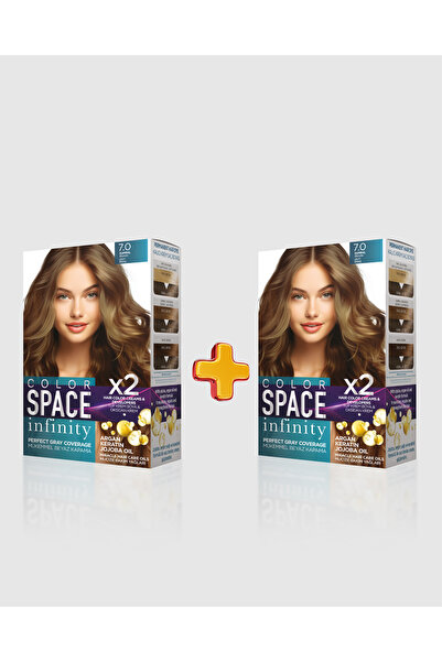 Color Space İnfinity 2'li Set Saç Boyası 7.0 Kumral