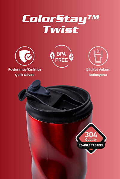 Cooker 0.50 Lt Colorstay ™ Twist Stainless Steel Thermos Camping Office Picnic Thermos