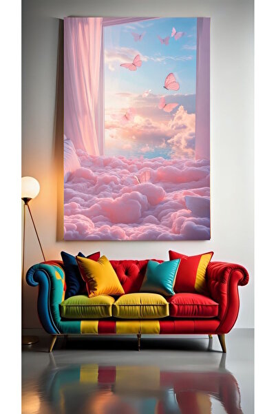 özkacar ÎN DEZENORUL CLOUDS V1 Casă Perete Salon Salon de înfrumusețare Birou...