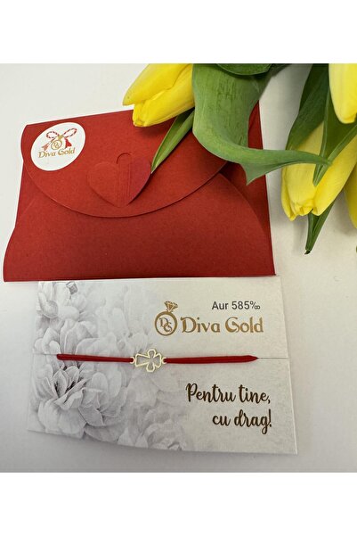 Diva Gold Brățară din aur Cruce