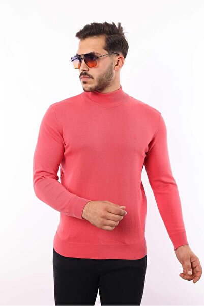 rugatchi Men's Half Turtleneck Knit Sweater — 100% Cotton