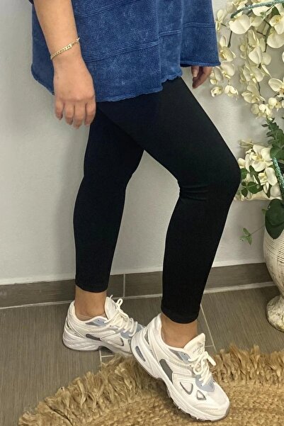 Mia Butik Women's Black Full Lycra Tights