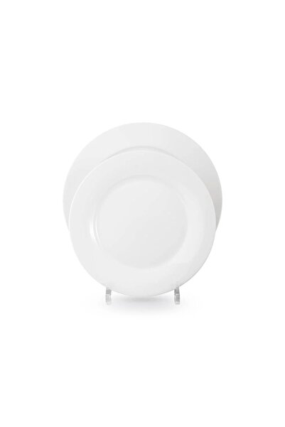 ORIAN Bon China Creamy White Plain Porcelain Dinner Set 32 ​​Pieces