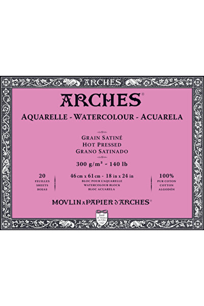 supertrend Sulu Boya Defteri Blok Sıcak Baskı - Düz Doku 300 gr. 46x61 cm. 20...