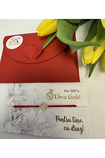 Diva Gold Brățară de trifoi de aur