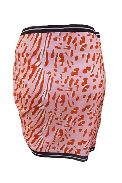tarzınısec Short Pareo - Red Geometric Model 150X50 cm