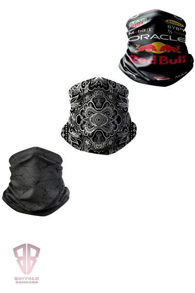 buffalo bandanas Buffalo Bandana Set of 3 Biker Bandana Buff Advantageous Package
