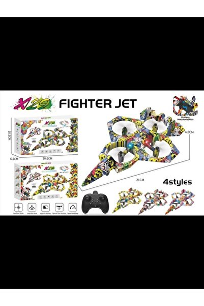 Generic طائرة مقاتلة بدون طيار X29 للأطفال - مفتاح سرعة سهل، زر إرجاع واحد، وبطارية معيارية آمنة