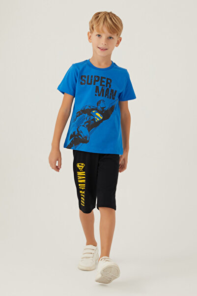 Superman Dečaki Plavi Kapri set