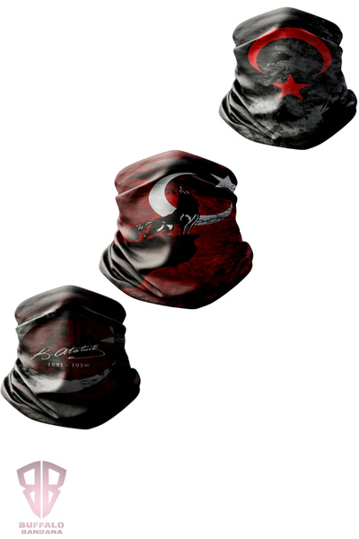 buffalo bandanas Buffalo Bandana Set of 3 Biker Bandana Buff Advantageous Package