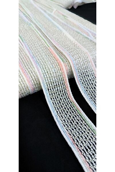 ALTAY AKSESUAR شريط فاصل مطرز بالخرز ذو اللون الأبيض