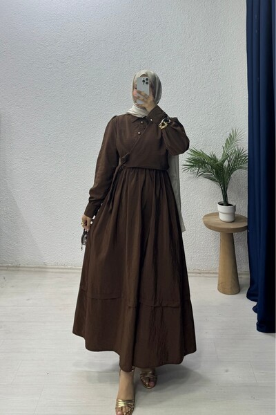 lurex moda فستان برباط