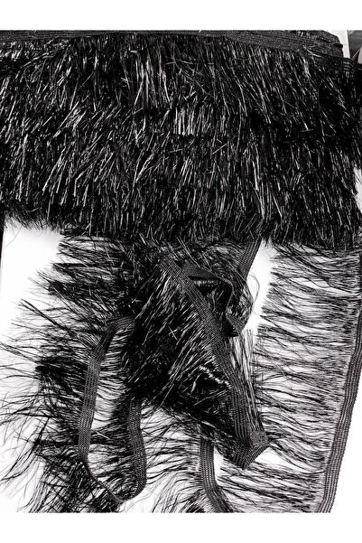 ALTAY AKSESUAR Black Shiny Janjan Tassel Fringe