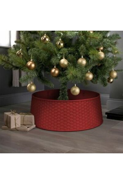 Pepita Christmas Tree Stand Cover - Red, Plastic - 65 x 23 cm