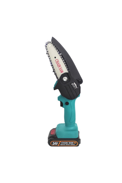 STBON Mini chainsaw 2 batteries 24V blade 13 cm