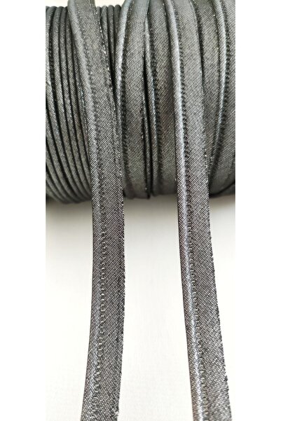 ALTAY AKSESUAR Koyu Gümüş Kenar Biye Şerit