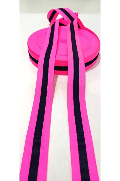 ALTAY AKSESUAR شريط منسوج ضيق بلون فوشيا نيون