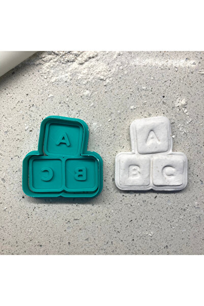 Craftelle قالب كوكيز على شكل مكعبات ABC |   هدية للمعلم، للاحتفال بالبدء في ا...