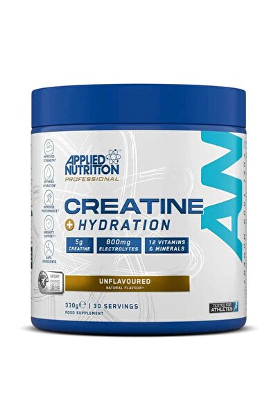 applied nutrition Creatine + Hydration, Unflavored, 30 Servings, Support Endurance and Strength
