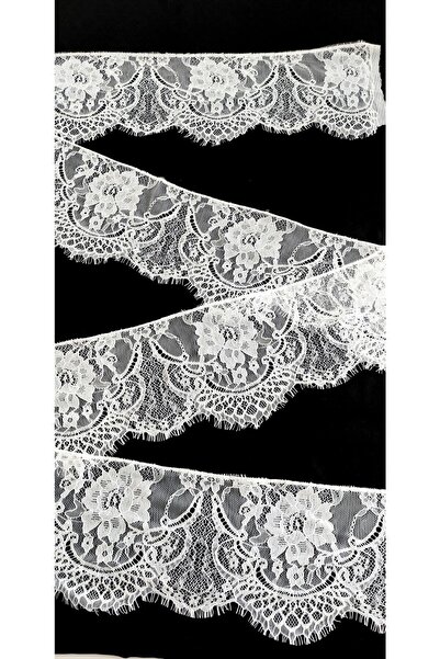 ALTAY AKSESUAR حافة دانتيل بيضاء ملتحية 15 سم (3 طن متري)