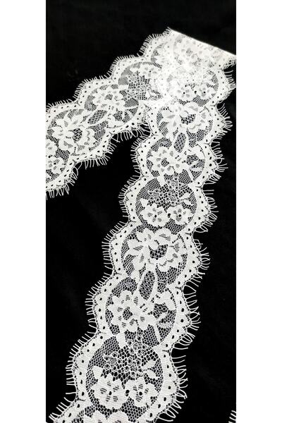 ALTAY AKSESUAR دانتيل ملتحي أبيض (3 متر)