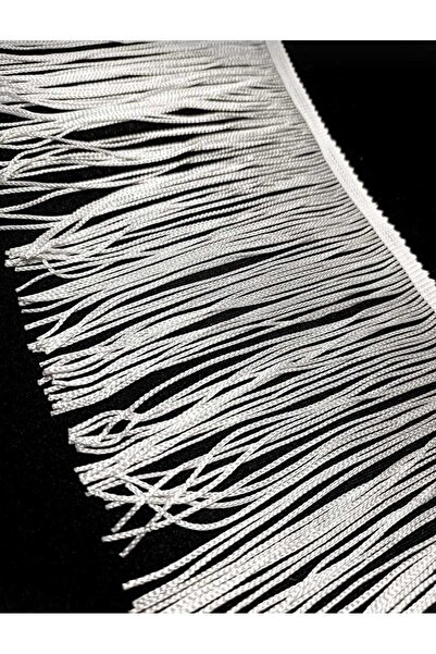 ALTAY AKSESUAR White Flat Tassel Fringe (Width;30 Santimeter)
