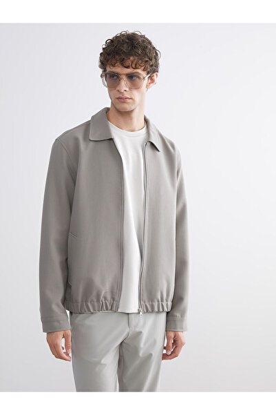 LC Waikiki Lcw Vision Green Standard Fit Shirt Collar Men's Coat