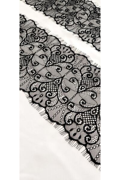 ALTAY AKSESUAR Black Intermediate Model Bearded Lace (3 Mt)