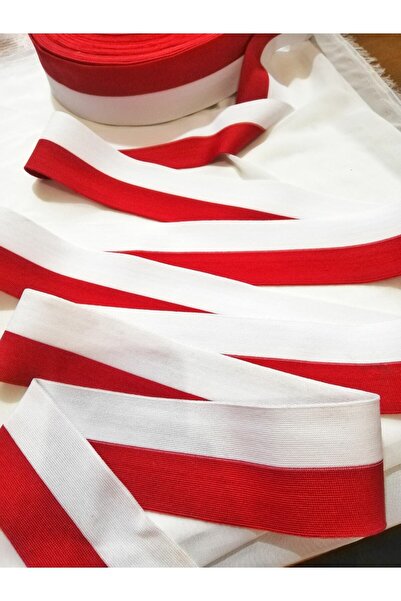 ALTAY AKSESUAR شريط تكتك أحمر أبيض 6 سم