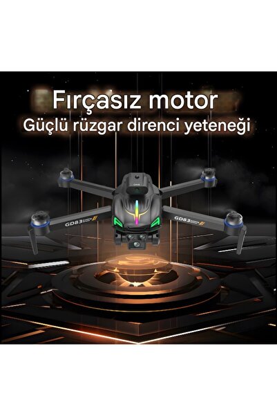 ZELIA Wear 4K Sabit Kameralı 150 Metre Menzil, RGB LED Drone – Brushless Motor, Ultra Stabil Uçuş