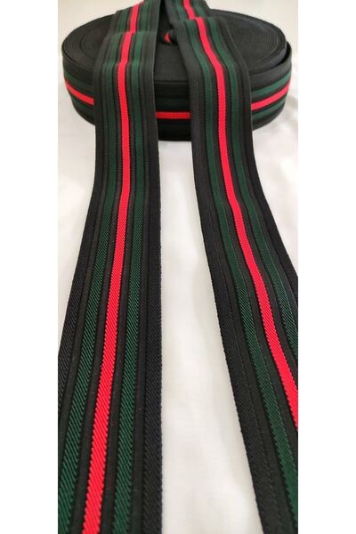 ALTAY AKSESUAR Black Background Red Green Embossed Tire Stripe