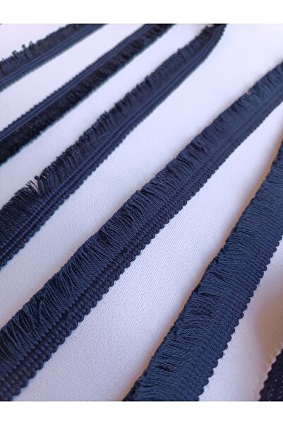 ALTAY AKSESUAR Koyu Lacivert Pamuk Kenar Püskül Saçak