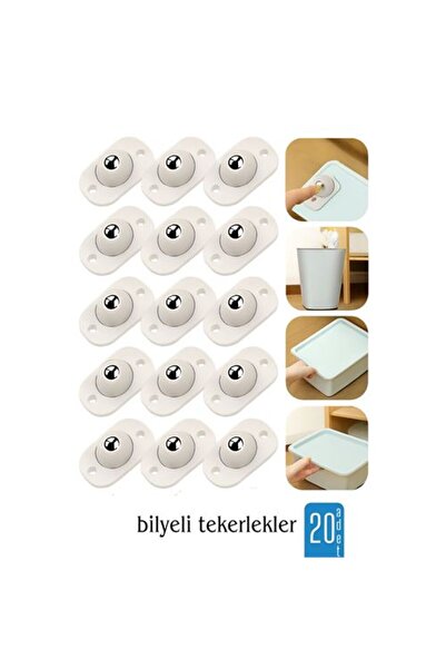 ModaCar 20-Piece Ball Wheel Goods Sliding Device Adhesive Set 360D