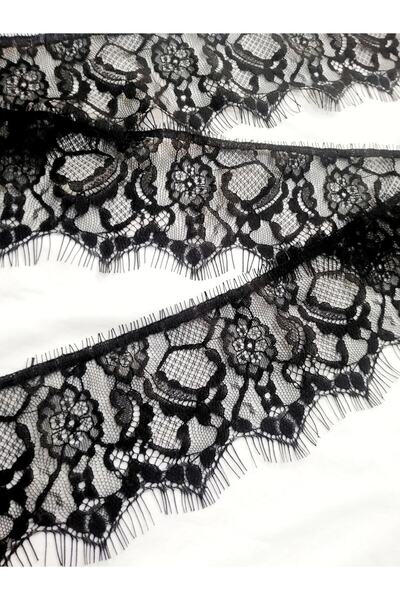 ALTAY AKSESUAR Black Bearded Lace 10 Centimeters Wide (3 Meters)