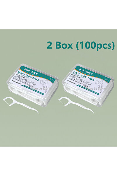 choice2 C607-2 Box 1/2/5/10 Box Portable Disposable Dental Floss Plastic Toothpick High-tension Dental Floss