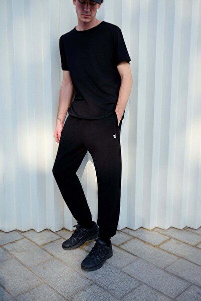 WWF Market Panda Supersoft Men's Sweatpants - Black