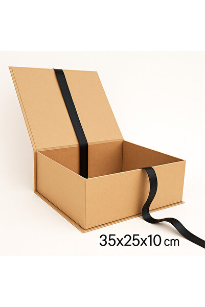 ŞENKUTU MATBAA AMBALAJ TASARIM KRAFT NATURAL MUKAVVA HEDİYE KUTUSU 35X25X10CM...