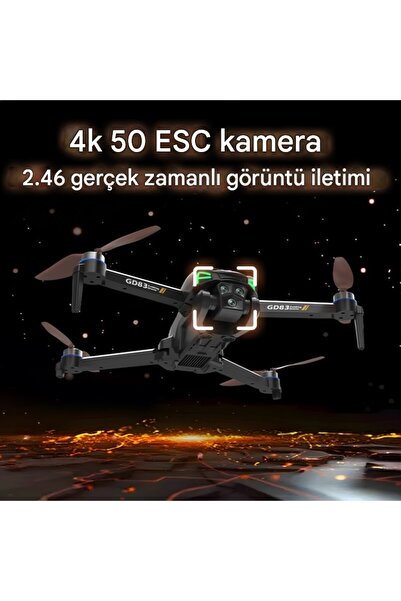 ZELIA Wear 4K Sabit Kameralı 150 Metre Menzil, RGB LED Drone – Brushless Motor, Ultra Stabil Uçuş
